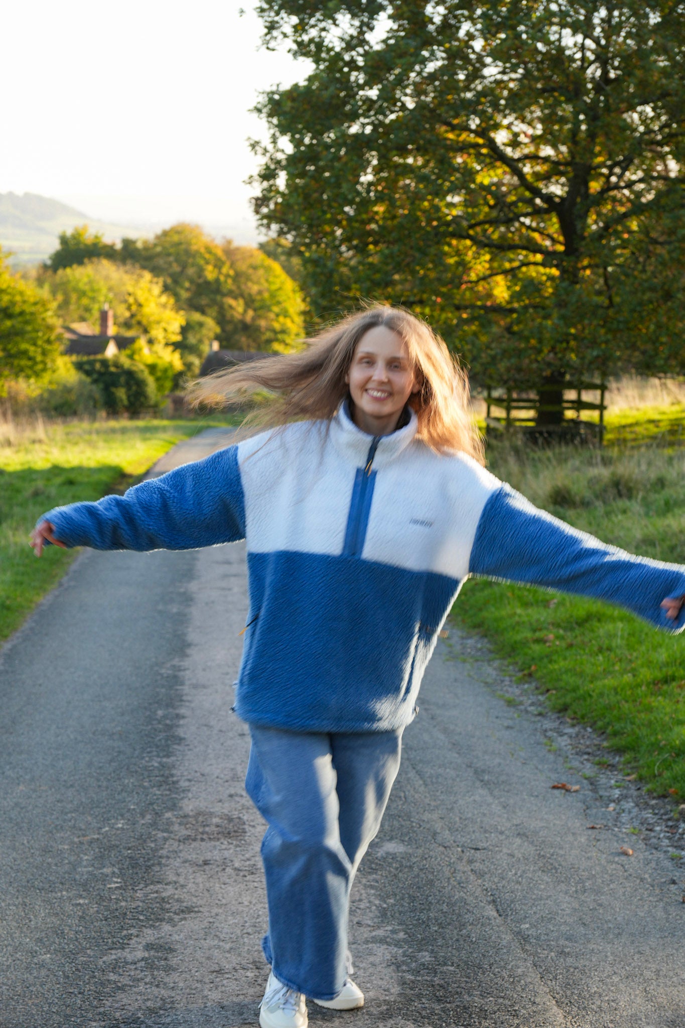 Skyline Sherpa Fleece Jacket Oversized